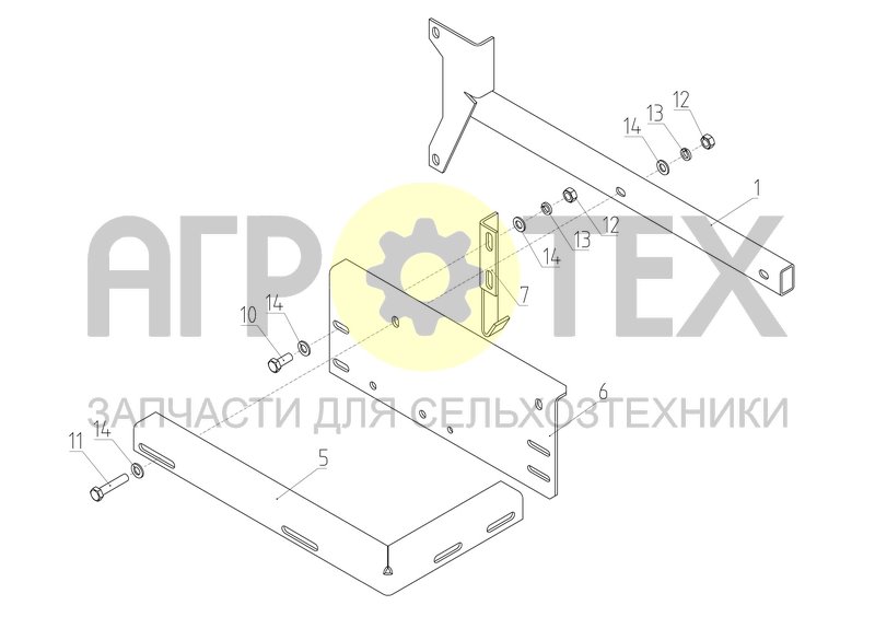 Кронштейн (152.01.57.100) (№14 на схеме)